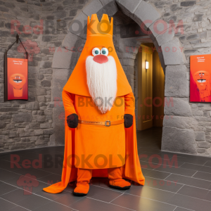 Orange Irish Castle maskot...