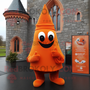 Orange Irish Castle maskot...