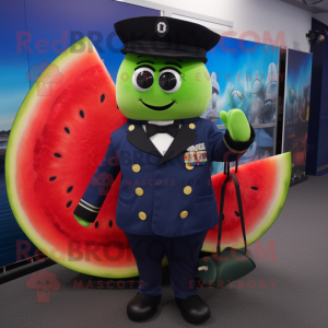 Navy vandmelon maskot...