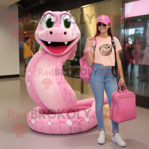 Pink Anaconda maskot...