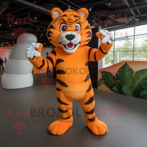 Orange Tiger mascotte...