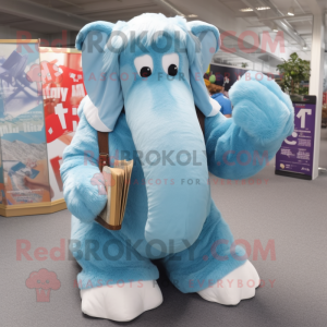 Błękitny mamut w kostiumie...