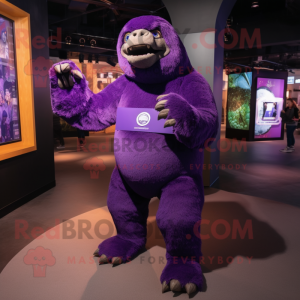 Purple Giant Sloth mascotte...