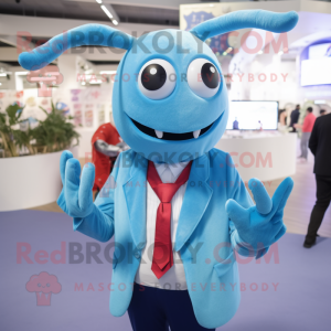 Sky Blue Lobster mascotte...