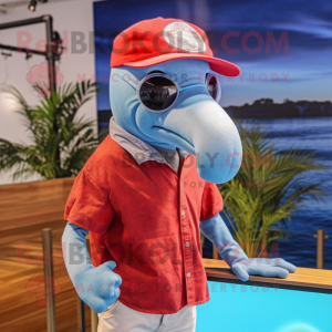 Red Dolphin mascotte...