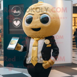Guld Falafel maskot kostume...