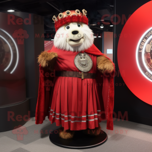Roter Maskottchen Kostüm...