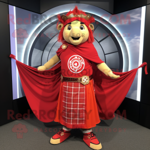 Red Celtic Shield maskot...