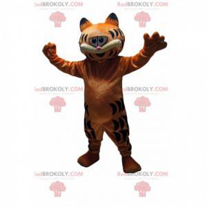 Mascotte de Garfield, le chat tigré très gourmand -