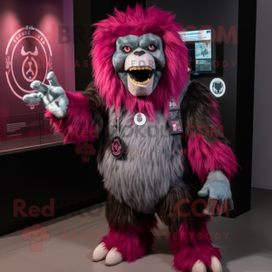 Magenta Yeti mascotte...