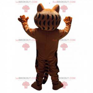 Garfield-mascotte, de zeer hebzuchtige gestreepte kat -