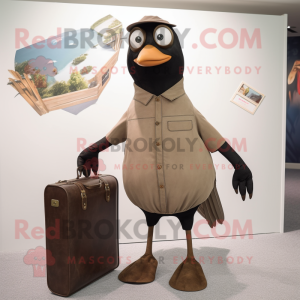 Tan Blackbird Maskottchen...