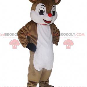 Very charming reindeer mascot with its mini red muzzle -