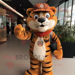 Rust Tiger mascotte kostuum...