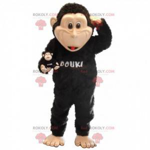 Grande mascote macaco preto