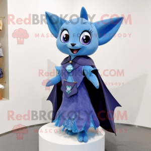 Blue Bat mascotte kostuum...