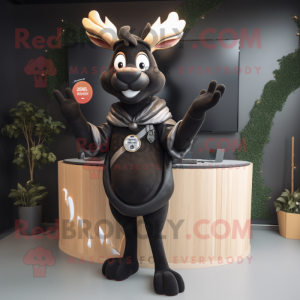 Black Deer maskot kostym...