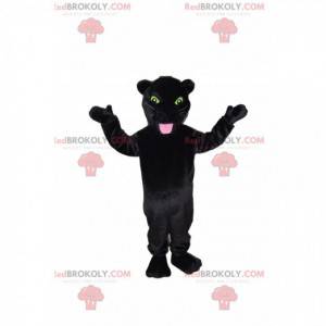 Black panther mascot with beautiful yellow eyes! -