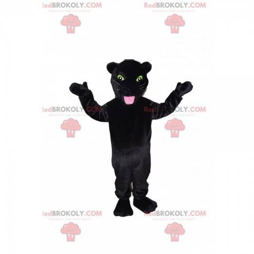 Black panther mascot with beautiful yellow eyes! -