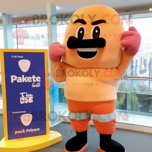 Peach Boksehandske maskot...