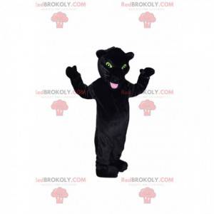 Black panther mascot with beautiful yellow eyes! -