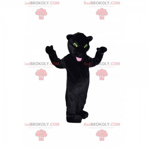 Schwarzes Panther-Maskottchen mit schönen gelben Augen! -
