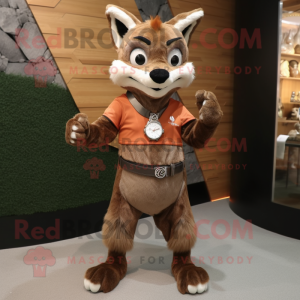 Brown Fox mascotte kostuum...