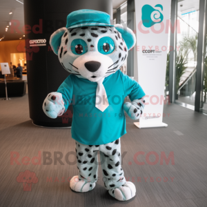 Teal Cheetah mascotte...