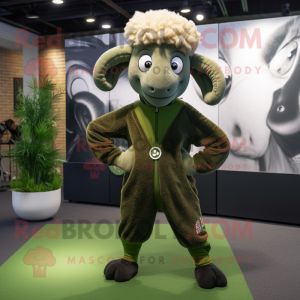 Olive Ram mascotte kostuum...