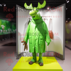 Lime Green Elk mascotte...