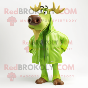 Lime Green Elk maskot...