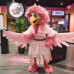 Pink Harpy mascotte kostuum...