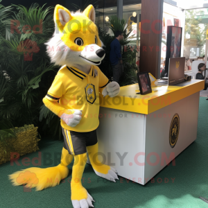 Yellow Wolf mascotte...