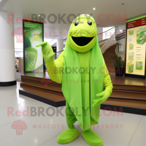 Lime Green Pepper maskot...