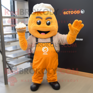 Orange Cupcake mascotte...