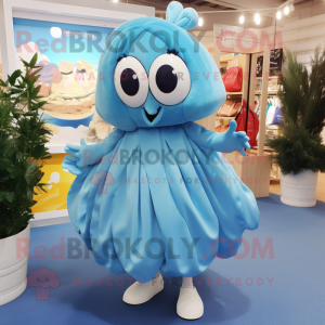 Sky Blue Oyster maskot...