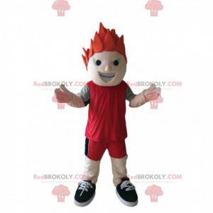 Sports mascot with red sportswear - Redbrokoly.com