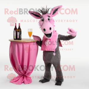 Pink Donkey mascotte...