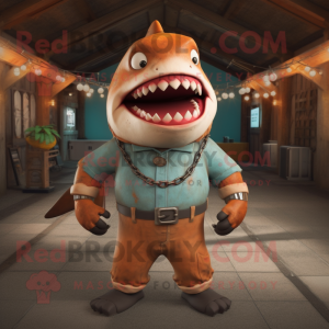 Roest Megalodon mascotte...