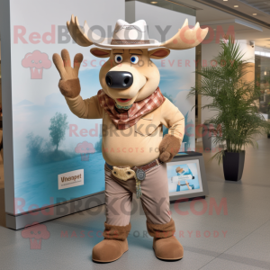 Tan Elk mascotte kostuum...