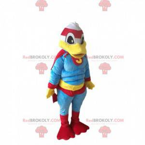 Mascotte de Donald avec une tenue de super-héros -