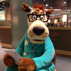 Turquoise Guernsey Cow...