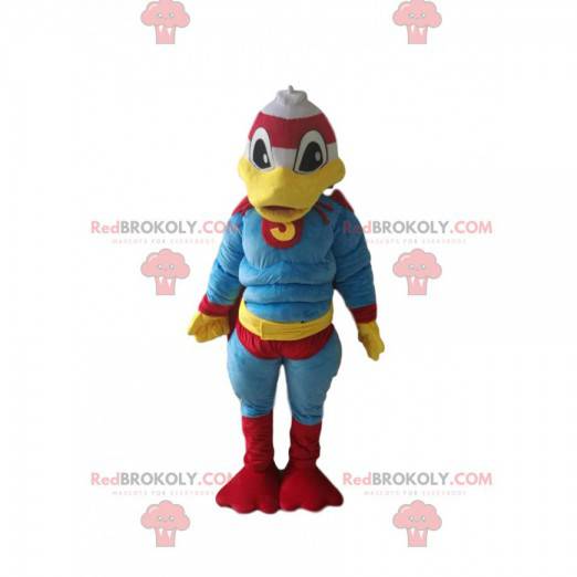 Donald Maskottchen mit einem Superhelden-Outfit - Redbrokoly.com