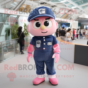Navy Pink maskot kostume...