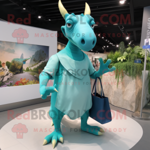 Cyan Parasaurolophus...