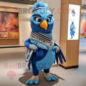 Cyan Blue Jay mascotte...
