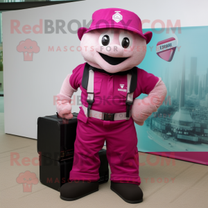 Postava maskota Magenta...
