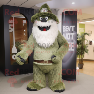 Olive Yeti mascotte kostuum...