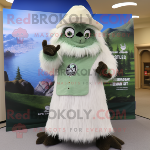 Olive Yeti mascotte kostuum...