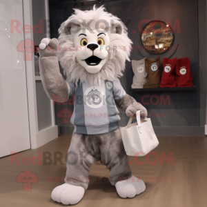 Silver Tamer Lion maskot...